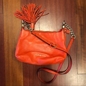 Michael Kors Orange Leather Crossbody Bag